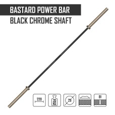 Гриф Bastard Power Bar з чорним хромом та бронзовими втулками