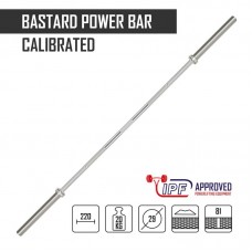 Калібрований гриф BASTARD POWER BAR - STAINLESS STEEL, СХВАЛЕНО IPF